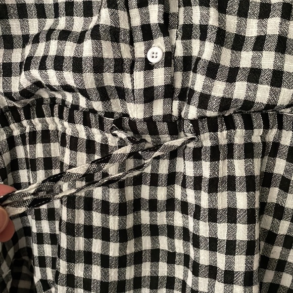 Vici black and white plaid top/dress - Picture 4 of 6